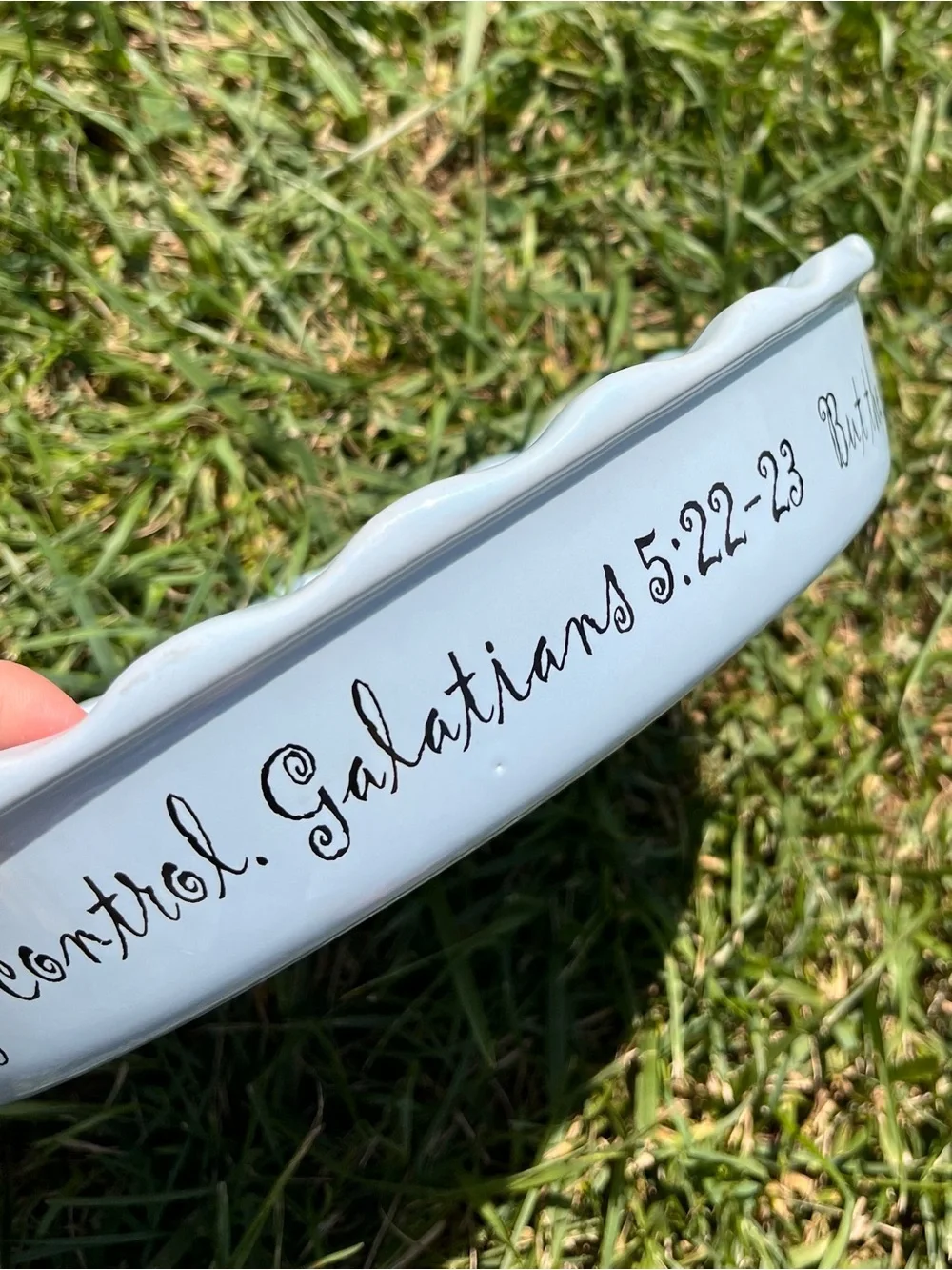 Fruit of the Spirit- Christian Pie Dish
